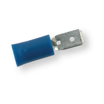 Isolierter Verbinder 4,8x0,5 mm blau